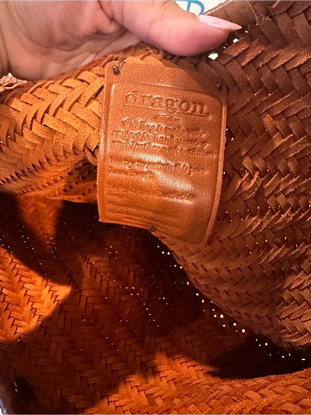 Dragon Diffusion Nantucket Basket Bag in Tan - Picture 3 of 12